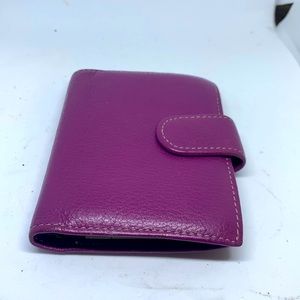 Soprano Purple Leather Card Holder